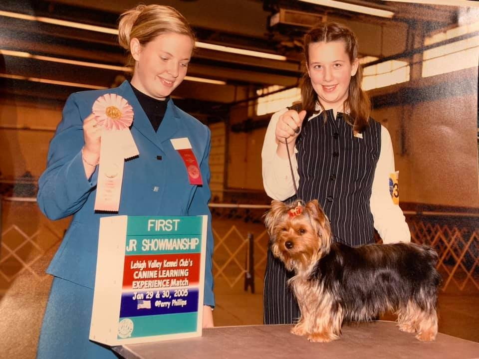 Junior showmanship with our Yorkie